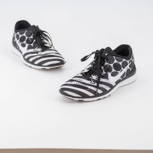Nike Shoes - Nike Women's Free 5.0 Tr Fit 5 PRT Black/White Training Shoe | 9